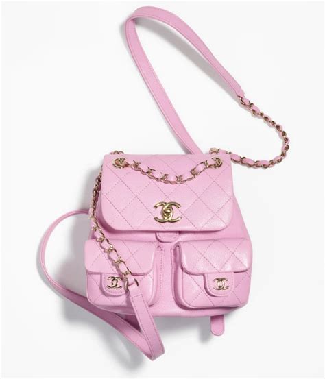 chanel backpack pink|Chanel backpack with studs.